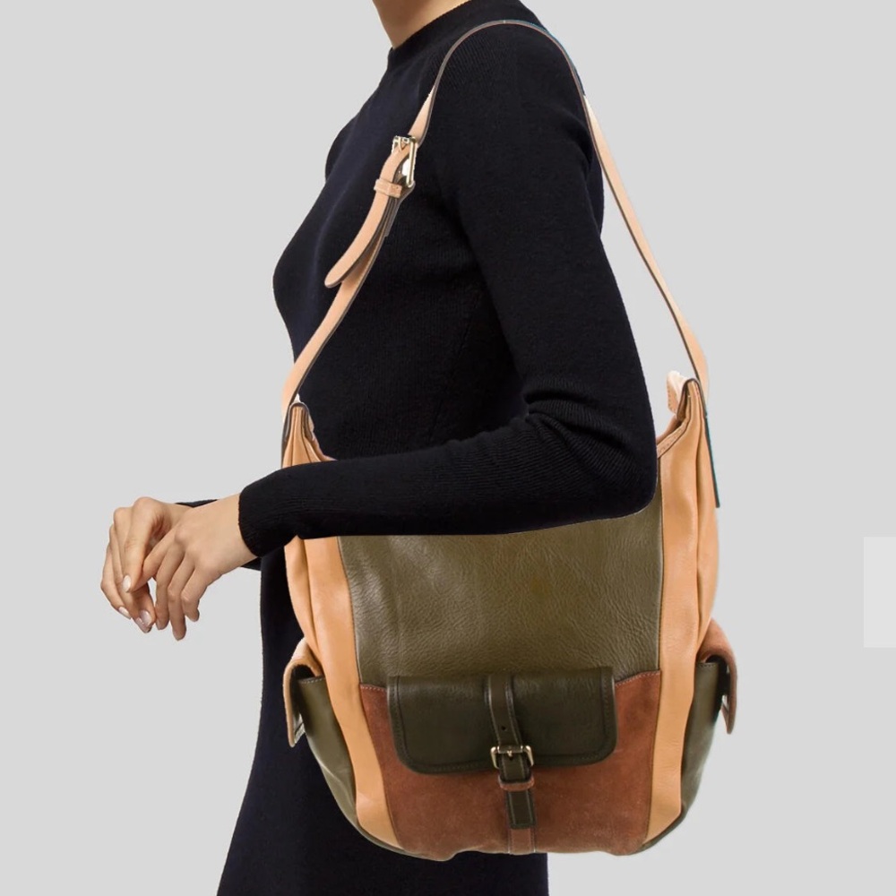Chloe patchwork gabby bucket Two-Tone Leather Bag